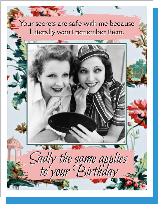 Your Secrets Birthday Card