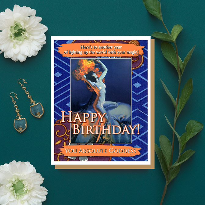 Goddess -  Birthday Card