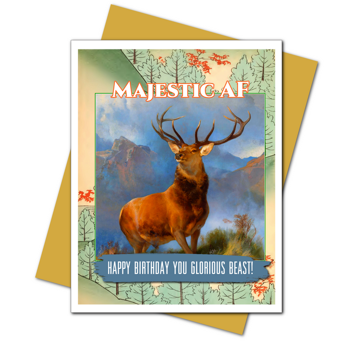 Majestic AF -  Birthday Card