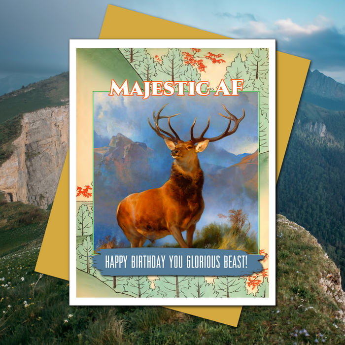 Majestic AF -  Birthday Card
