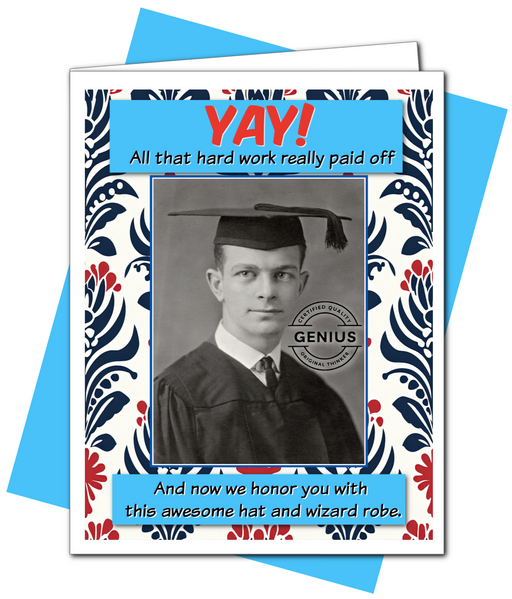 Wizard Robe- Graduation Card