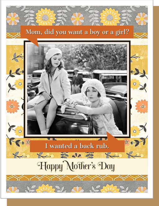 Back Rub - Mother's Day Card