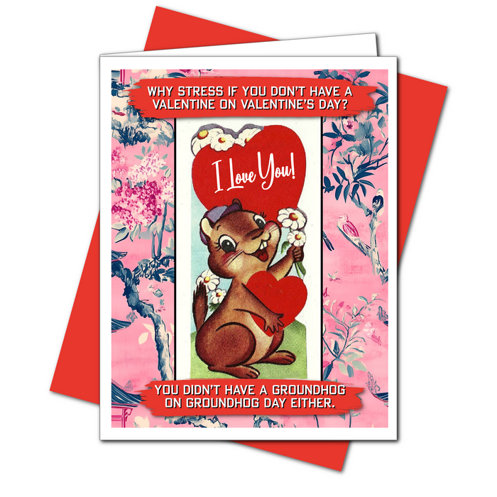 Groundhog Day - Valentine's Day card