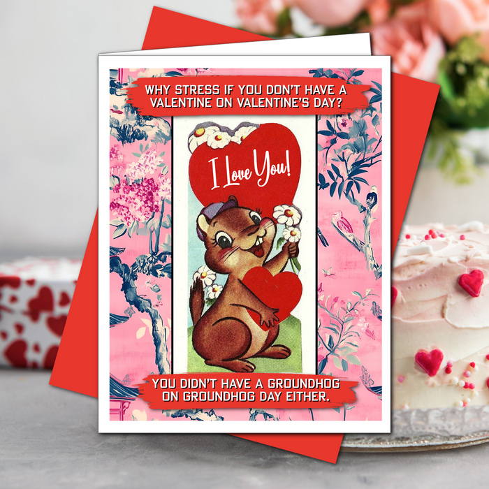 Groundhog Day - Valentine's Day card