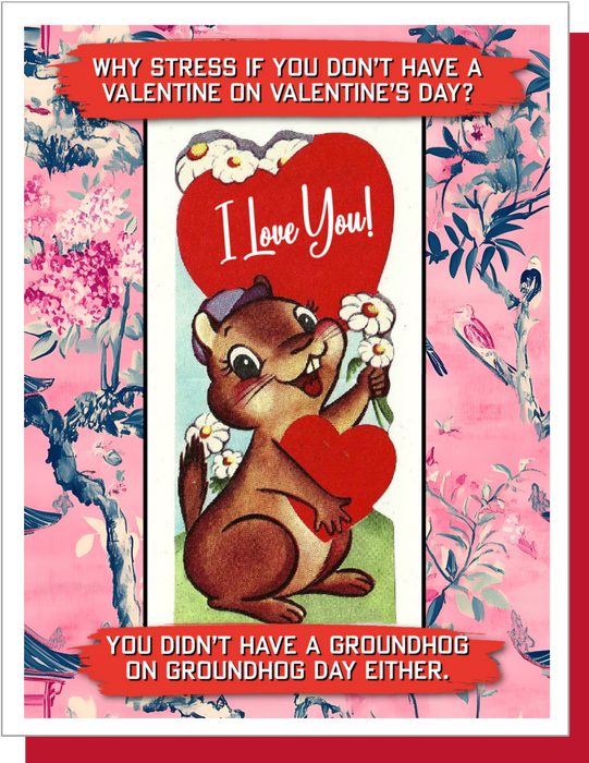 Groundhog Day - Valentine's Day card