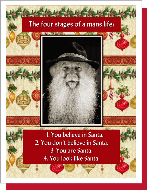 Four Stages of a Man's Life - Christmas card